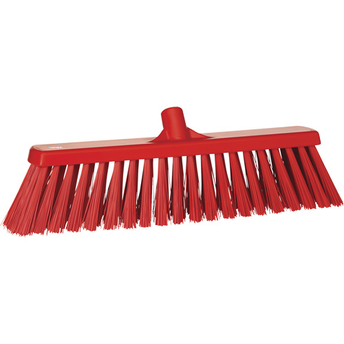 Balai-brosse robuste, Crins Ferme, 20", Polyester, Rouge Pronet Distribution