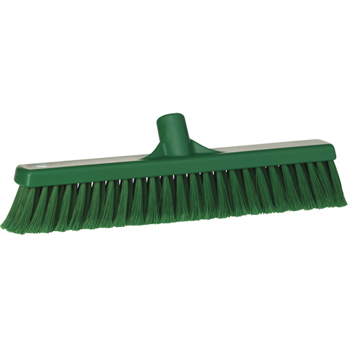 Balai-brosse pour particules fines, Crins Fin/&agrave; bout ouvrant, 16-1/4", Polypropyl&egrave;ne, Vert Pronet Distribution
