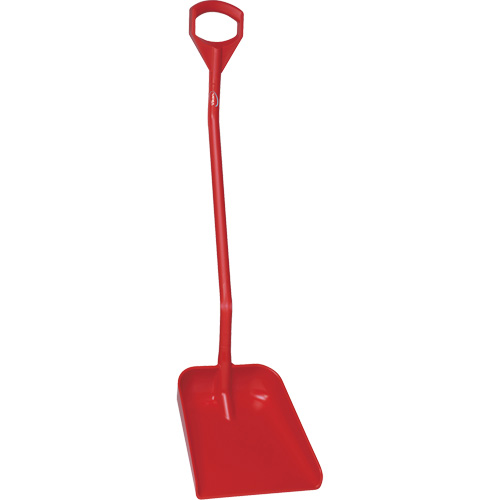 Pelle ergonomique &agrave; grande lame, Longueur de 51", Plastique, Rouge Pronet Distribution