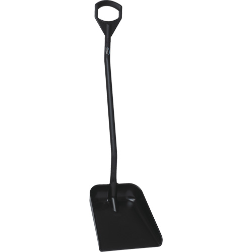 Ergonomic Large Blade Shovel, 51" Length, Plastic, Black Pronet Distribution