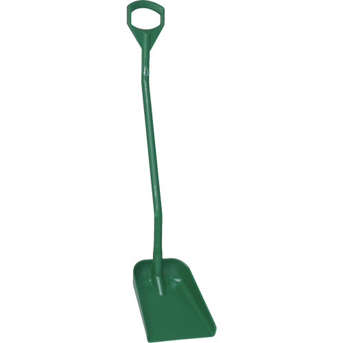 Pelle ergonomique &agrave; lame r&eacute;duite, Longueur de 50", Plastique, Vert Pronet Distribution
