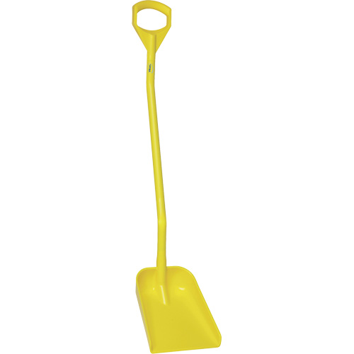 Pelle ergonomique &agrave; lame r&eacute;duite, Longueur de 50", Plastique, Jaune Pronet Distribution
