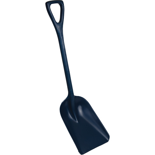 Pelle monobloc perceptible par d&eacute;tecteur de m&eacute;tal, Lame 10" x 14", Longueur de 37-1/2", Plastique, Bleu Pronet Distribution