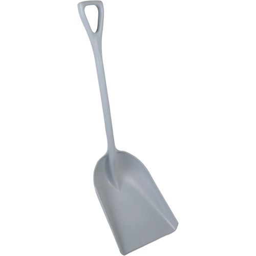 Pelle monobloc perceptible par d&eacute;tecteur de m&eacute;tal, Lame 13-3/4" x 17", Longueur de 42-1/2", Plastique, Gris Pronet Distribution