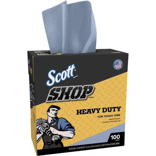 Shop Towels, Heavy-Duty, 16-4/5" L x 8-1/3" W Pronet Distribution