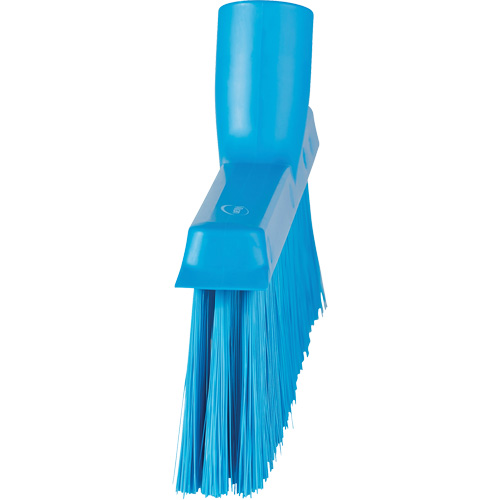 Dustpan Broom with Angled Thread, Medium Bristles, 10", Polyester, Blue Pronet Distribution