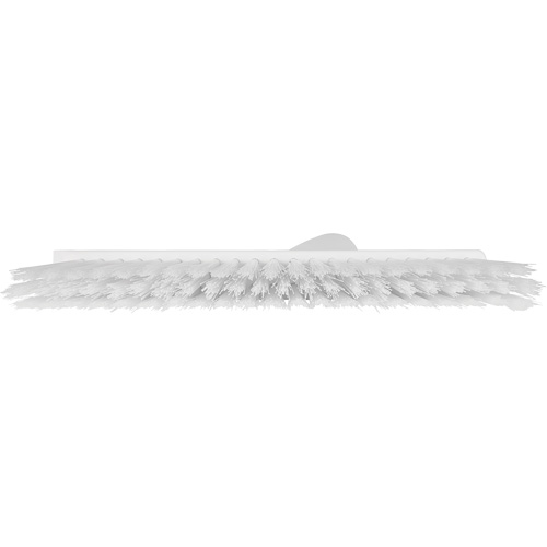 Balai biseaut&eacute; avec pas de vis inclin&eacute;, Crins Moyen, 10", Polyester, Blanc Pronet Distribution