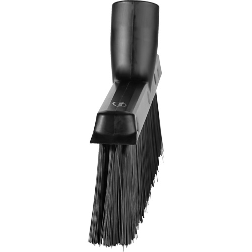 Dustpan Broom with Angled Thread, Medium Bristles, 10", Polyester, Black Pronet Distribution