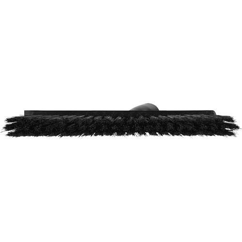 Dustpan Broom with Angled Thread, Medium Bristles, 10", Polyester, Black Pronet Distribution