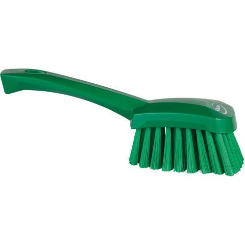 Brosse &agrave; r&eacute;curer avec manche court, Soies Doux, Longueur de 10-1/2", Vert Pronet Distribution