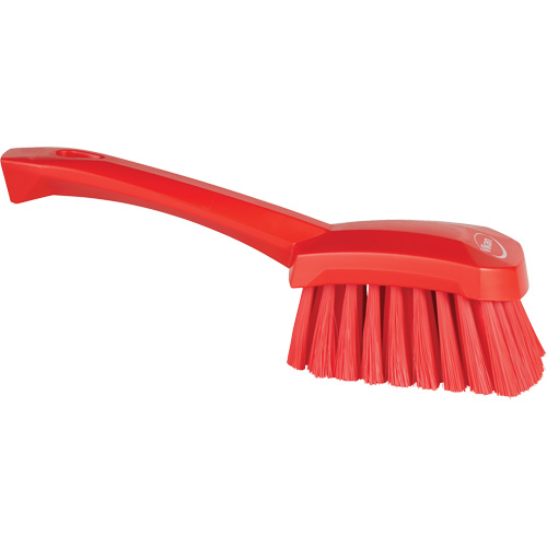 Brosse &agrave; r&eacute;curer avec manche court, Soies Doux, Longueur de 10-1/2", Rouge Pronet Distribution