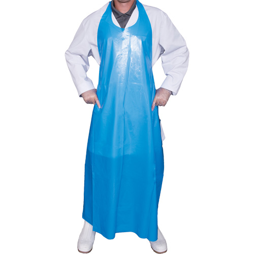 Tablier Top Dog de 6 mil, Polyur&eacute;thane, 45" lo x Bleu Pronet Distribution