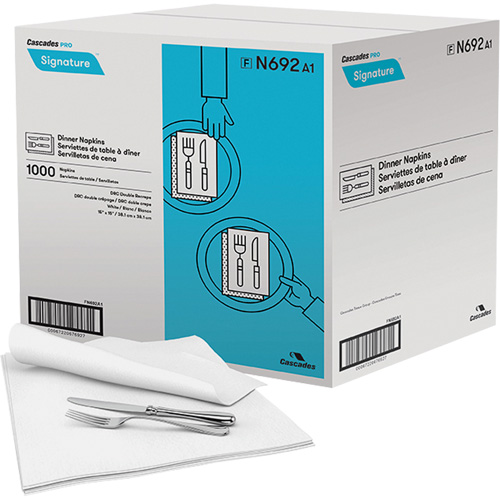 Pro Signature&reg; Dinner Napkins, 1 Ply, 15" x 15" Pronet Distribution