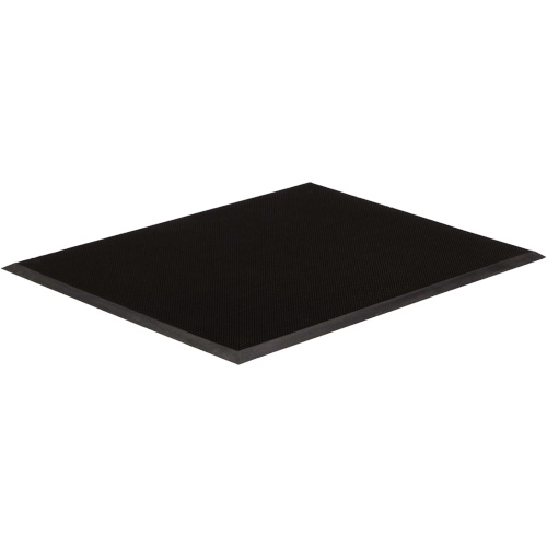 Gritstop Fingermat Entrance Matting, Rubber, Scraper Type, Finger Tip Style Pattern, 3' x 6', Black Pronet Distribution