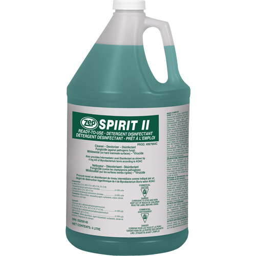 Spirit II Detergent Disinfectant, 4 L, Jug Pronet Distribution