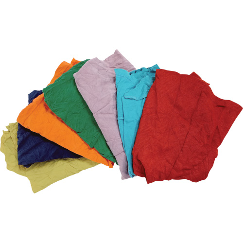 Chiffons fabriqu&eacute;s &agrave; partir de mat&eacute;riaux recycl&eacute;s, Coton, M&eacute;lange de couleurs, 25 lb Pronet Distribution
