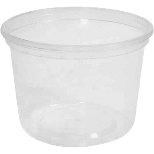 Contenant &agrave; charcuterie transparent sans couvercle MicroGourmet 16 oz, Plastique, Ronde Pronet Distribution