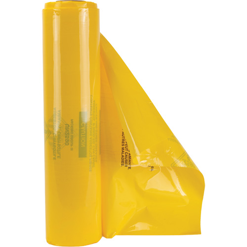 Doublures pour d&eacute;chets dangereux, Amiante, 40" lo x 35" la, 3 mils Pronet Distribution