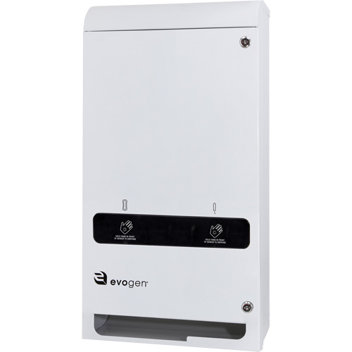 Distributeur double et sans contact de produits d'hygi&egrave;ne f&eacute;minine EvoGen EVNT3 Pronet Distribution