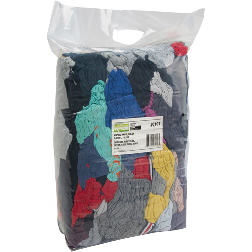 Chiffons fabriqu&eacute;s &agrave; partir de mat&eacute;riaux recycl&eacute;s, Coton, M&eacute;lange de couleurs, 10 lb Pronet Distribution