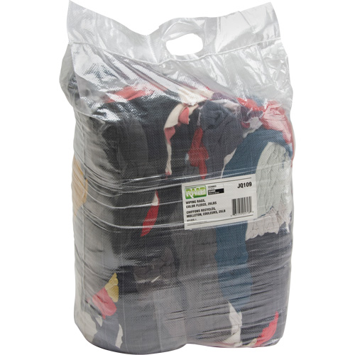 Chiffons fabriqu&eacute;s &agrave; partir de mat&eacute;riaux recycl&eacute;s, Molleton, M&eacute;lange de couleurs, 25 lb Pronet Distribution