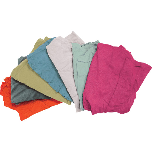 Chiffons fabriqu&eacute;s &agrave; partir de mat&eacute;riaux recycl&eacute;s, Tissu &eacute;ponge, M&eacute;lange de couleurs, 25 lb Pronet Distribution