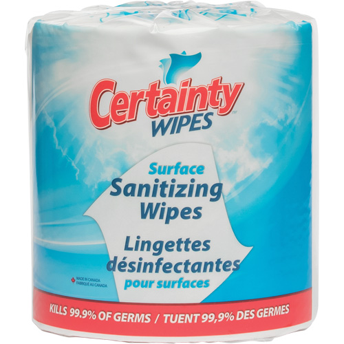Lingettes d&eacute;sinfectantes pour surfaces, Pochette Pronet Distribution