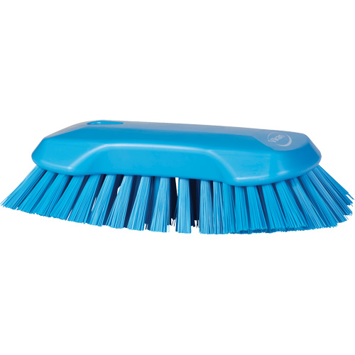 Hand Brush, Extra Stiff Bristles, 9-1/10" Long, Blue Pronet Distribution