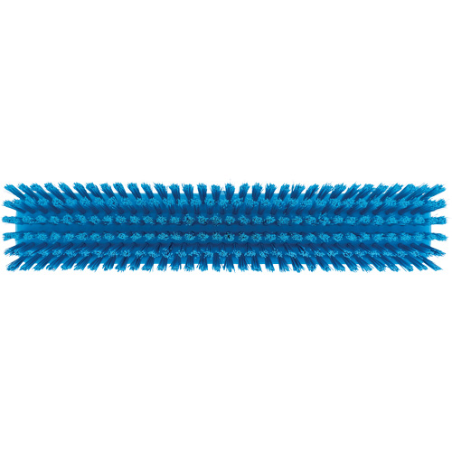 Push Broom Head, Fine/Stiff Bristles, 16-1/2", Polyester/Polypropylene, Blue Pronet Distribution
