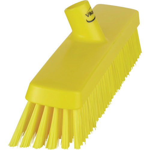 Push Broom Head, Fine/Stiff Bristles, 16-1/2", Polyester/Polypropylene, Yellow Pronet Distribution