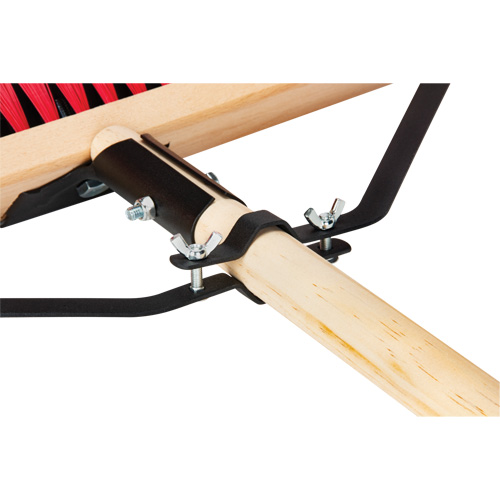 Push Broom with Braced Handle, 18", Medium, PVC Bristles Pronet Distribution
