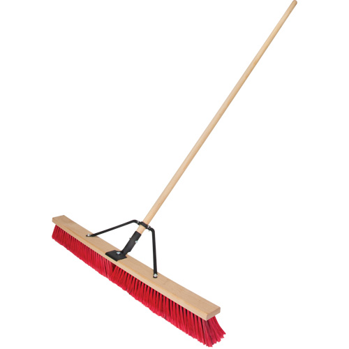 Balai-brosse &agrave; manche renforc&eacute;, 36", Moyen, Soies PVC Pronet Distribution