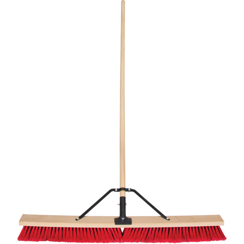 Balai-brosse &agrave; manche renforc&eacute;, 36", Moyen, Soies PVC Pronet Distribution