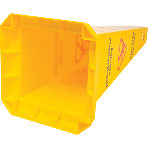 Wet Floor Safety Cone, Bilingual with Pictogram Pronet Distribution