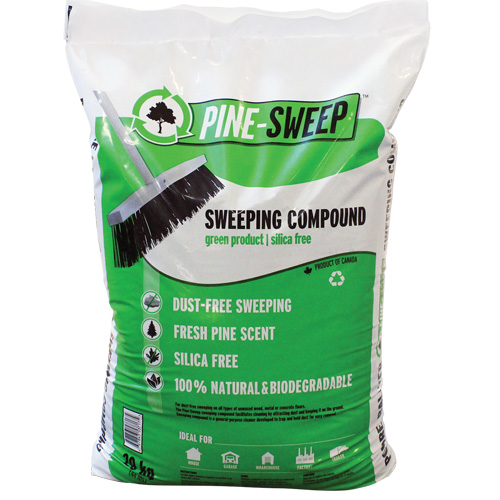 Compos&eacute; de balayage biod&eacute;gradable Pine Sweep, Sac, 44 lb (20 kg) Pronet Distribution