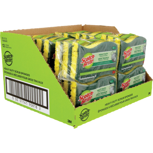 &eacute;ponge &agrave; r&eacute;curer pour les travaux intenses Scotch-Brite, &agrave; r&eacute;curer, 2-3/5" la x 4-2/5" l Pronet Distribution