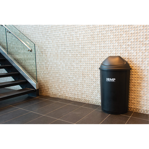 Poubelle demi-ronde, Poly&eacute;thyl&egrave;ne, 21 gal. US Pronet Distribution