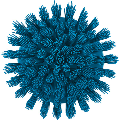 HyDrive Round Drill Brush, Extra Stiff Bristles, 3-1/10" Long, Blue Pronet Distribution
