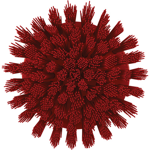 Brosse ronde HyDrive pour perceuse, Soies Tr&egrave;s ferme, Longueur de 3-1/10", Rouge Pronet Distribution
