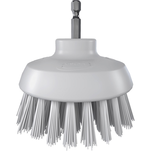 HyDrive Round Drill Brush, Extra Stiff Bristles, 3-1/10" Long, White Pronet Distribution