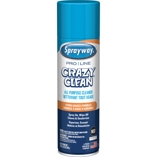 Nettoyant tout usage Pro Line Crazy Clean, 19 oz., Canette a&eacute;rosol Pronet Distribution