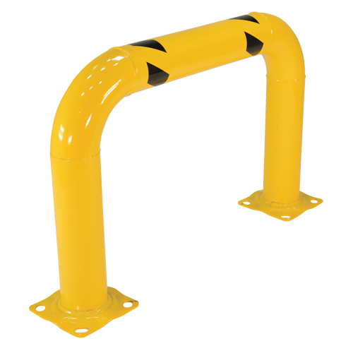 Garde-corps &agrave; profil &eacute;lev&eacute; pour machines, 3' la x 2' h, Jaune Pronet Distribution