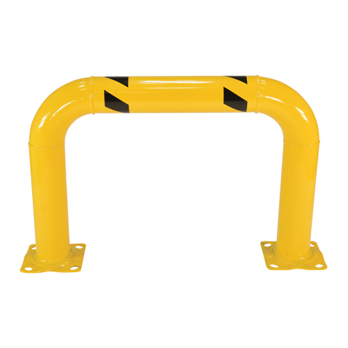 Garde-corps &agrave; profil &eacute;lev&eacute; pour machines, 3' la x 2' h, Jaune Pronet Distribution