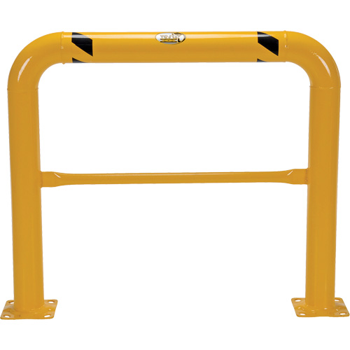 Garde-corps &agrave; profil &eacute;lev&eacute; pour machines, 4' la x 3,5' h, Jaune Pronet Distribution