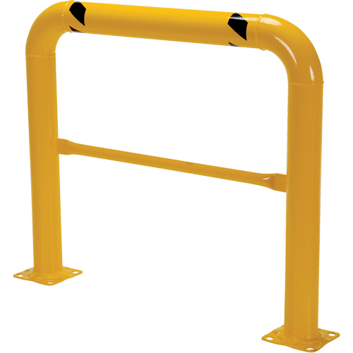 Garde-corps &agrave; profil &eacute;lev&eacute; pour machines, 4' la x 3,5' h, Jaune Pronet Distribution