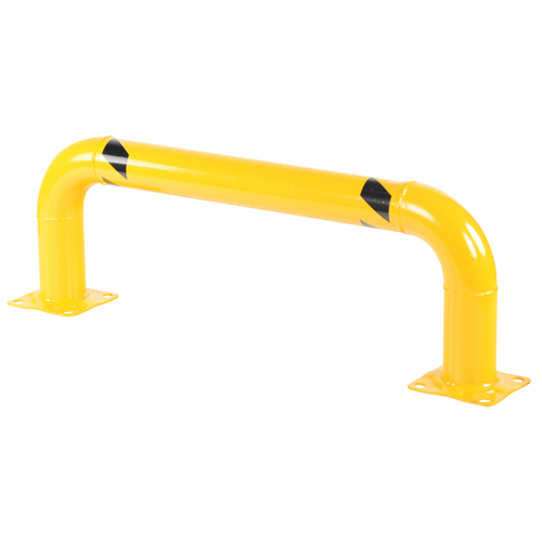 Garde-corps &agrave; profil bas pour rayonnages, 4' la x 1,4' h, Jaune Pronet Distribution
