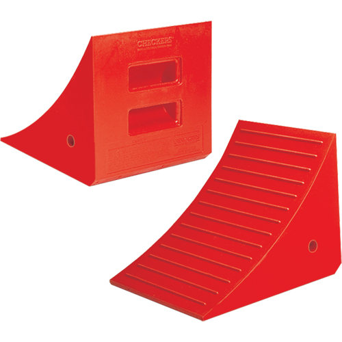Cales-roue robustes, Polyur&eacute;thane, Orange, 14" la x 17" p x 14" h Pronet Distribution