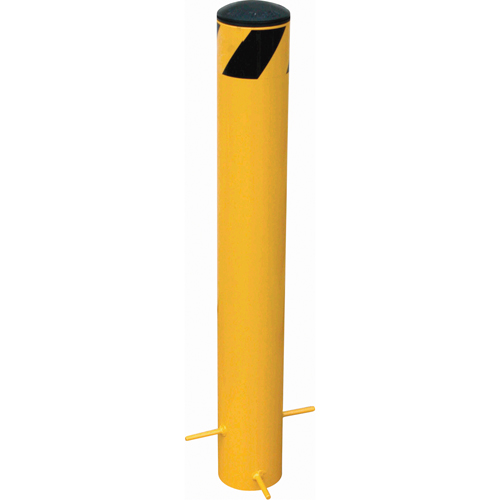 Bornes &agrave; couler, Acier, 35" h x 5-9/16" la, Jaune Pronet Distribution