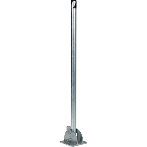 Butoirs repliables, Acier, 42" h x 1-3/4" la, Argent Pronet Distribution