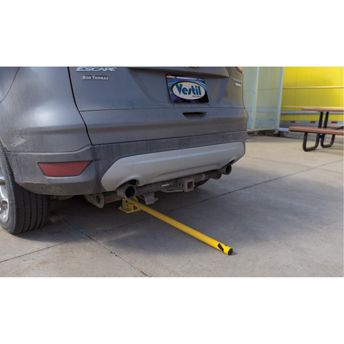 Butoirs repliables, Acier, 42" h x 1-3/4" la, Jaune Pronet Distribution